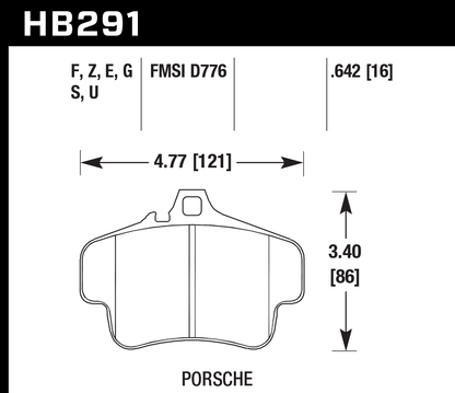 Hawk Performance HB291G.642 DTC-60 Brake Pads Front