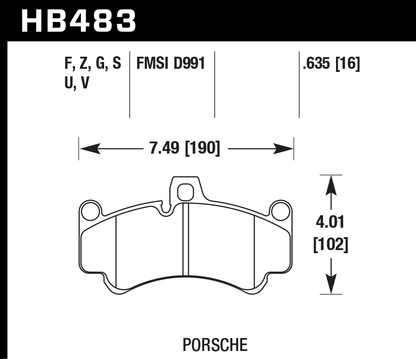 Hawk Performance HB483U.635 DTC-70 Brake Pads Front