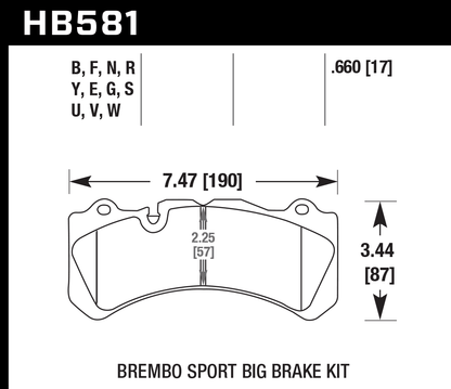 Hawk Performance HB581S.660 HT-10 Brake Pads Front