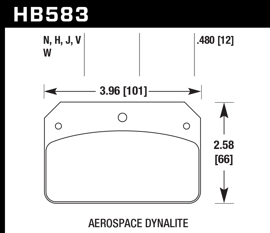 Hawk Performance HB583F.480 HPS Brake Pads