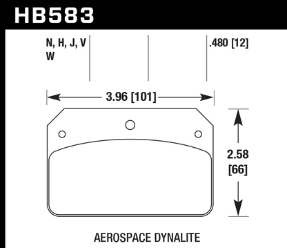 Hawk Performance HB583F.480 HPS Brake Pads