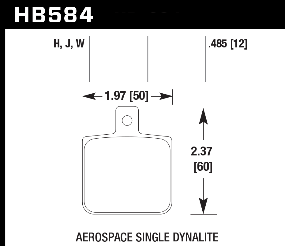 Hawk Performance HB584B.485 HPS 5.0 Brake Pads