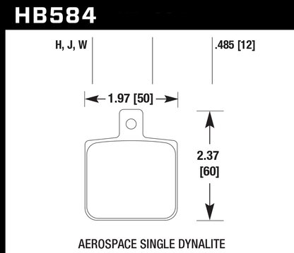 Hawk Performance HB584B.485 HPS 5.0 Brake Pads