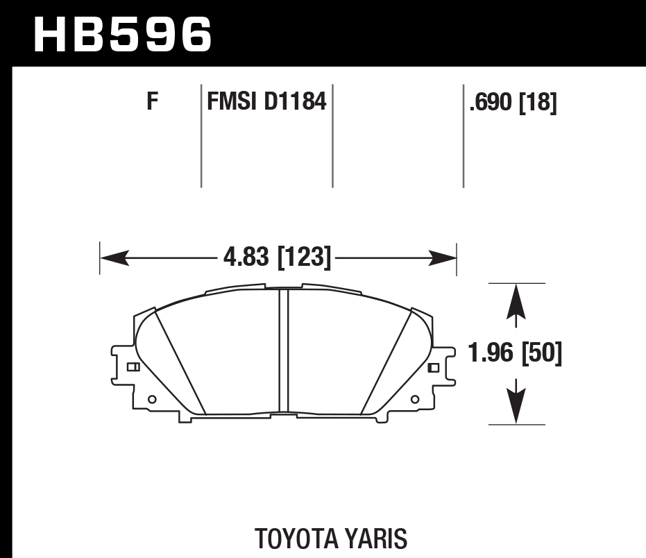 Hawk Performance HB596F.690 HPS Brake Pads Front