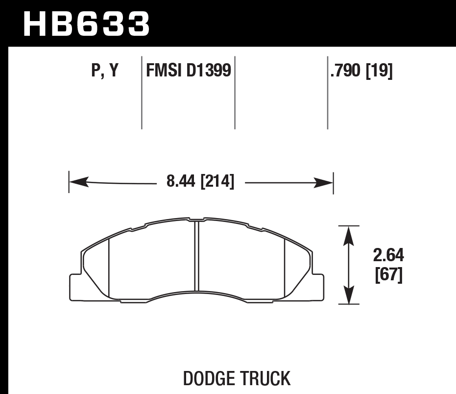 Hawk Performance HB633P.790 SuperDuty Brake Pads Front