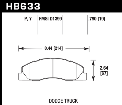 Hawk Performance HB633P.790 SuperDuty Brake Pads Front