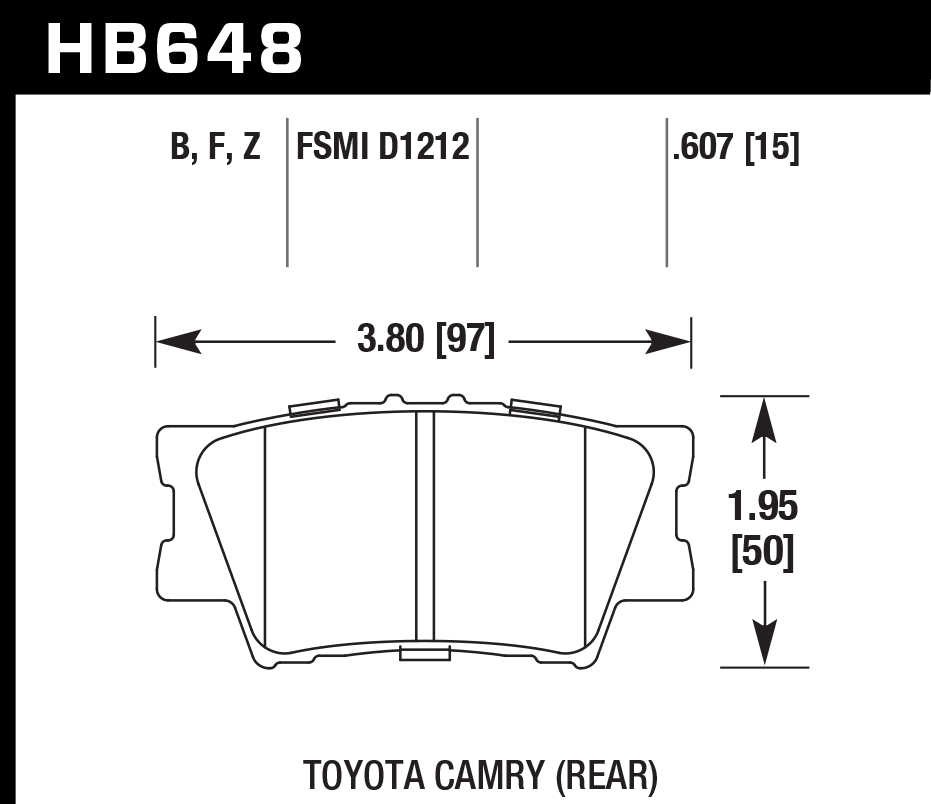 Hawk Performance HB648S.607 HT-10 Brake Pads Rear