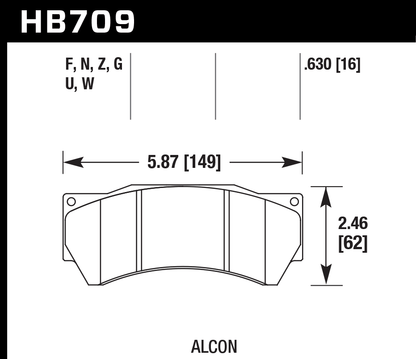 Hawk Performance HB709N.630 HP Plus Brake Pads