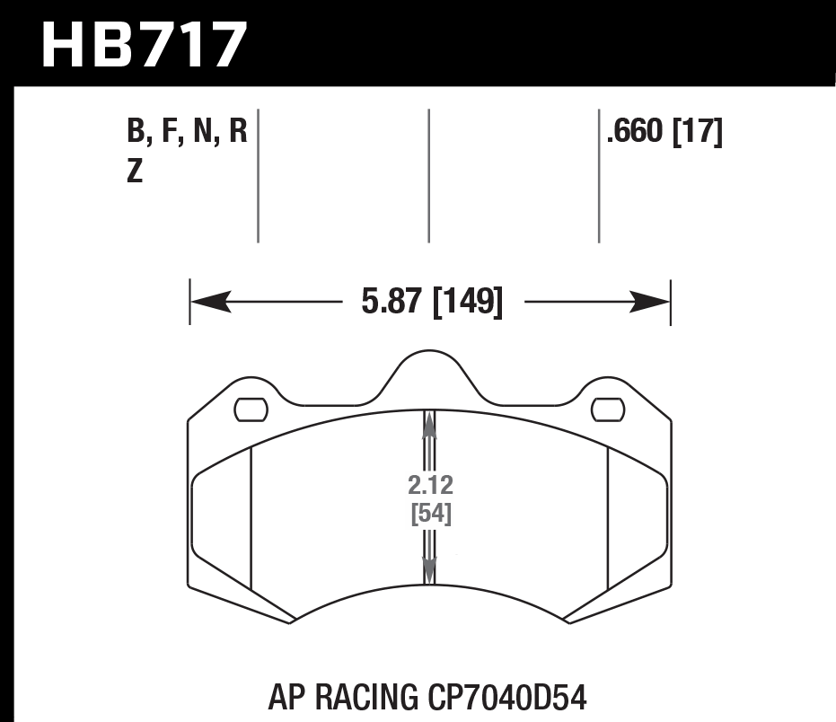 Hawk Performance HB717B.660 HPS 5.0 Brake Pads