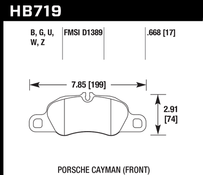 Hawk Performance HB719W.668 DTC-30 Brake Pads Front