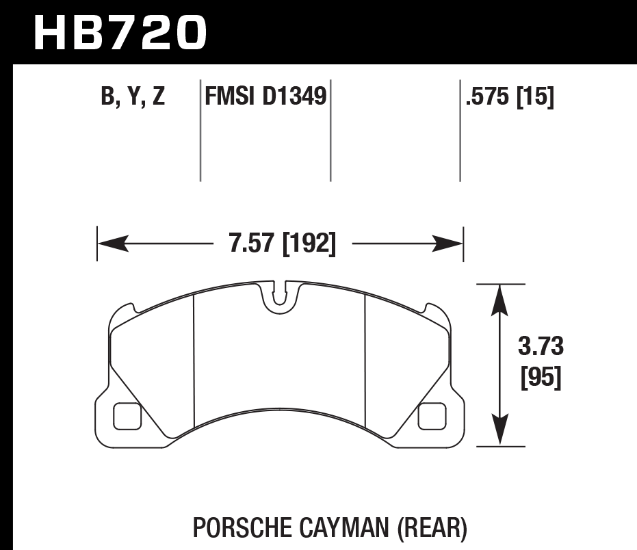 Hawk Performance HB720B.575 HPS 5.0 Brake Pads Front