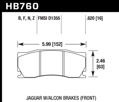 Hawk Performance HB760F.620 HPS Brake Pads Front