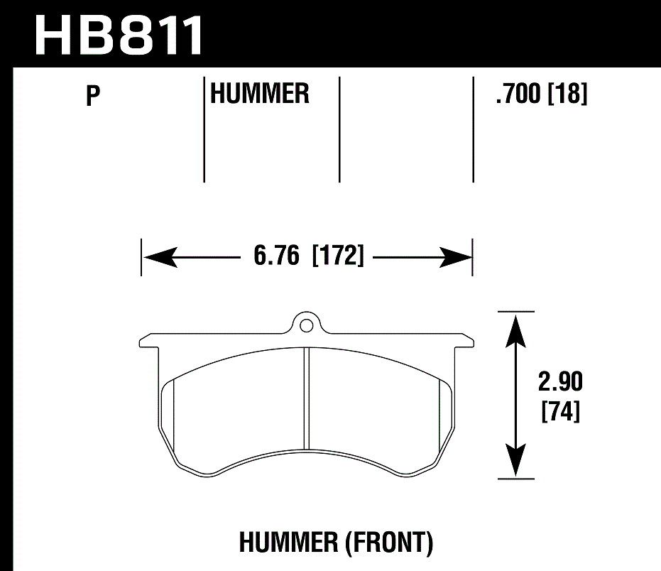 Hawk Performance HB811P.700 SuperDuty Brake Pads Front