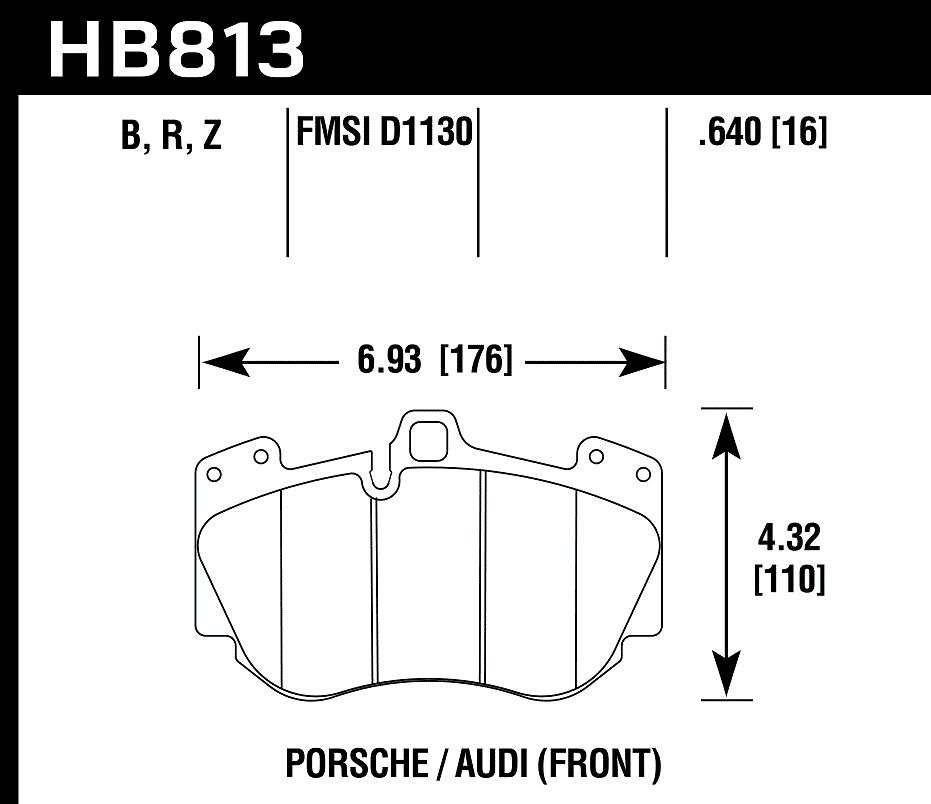 Hawk Performance HB813B.640 HPS 5.0 Brake Pads Front