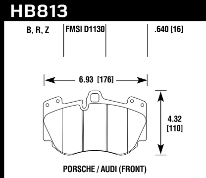 Hawk Performance HB813B.640 HPS 5.0 Brake Pads Front