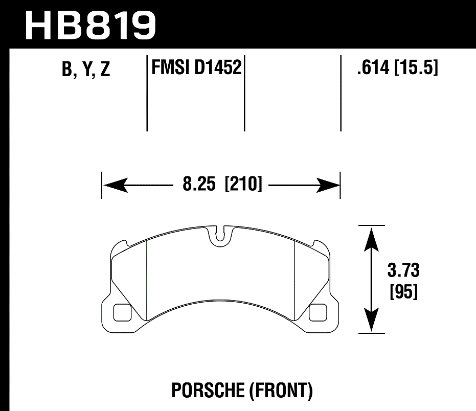 Hawk Performance HB819B.614 HPS 5.0 Brake Pads Front