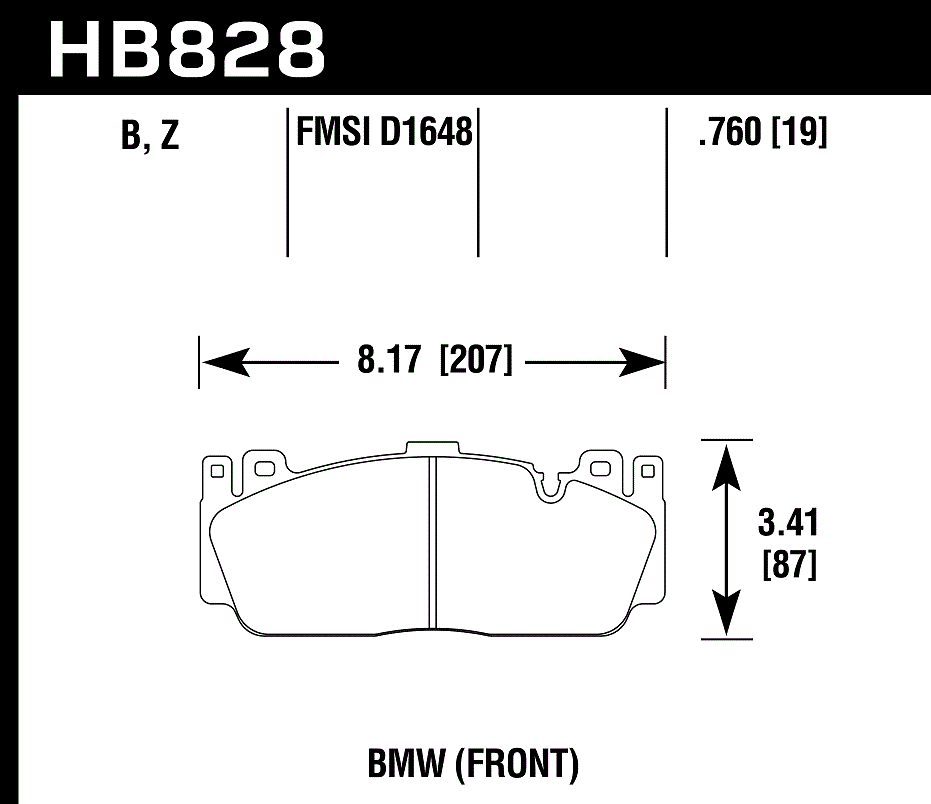 Hawk Performance HB828B.760 HPS 5.0 Brake Pads Front