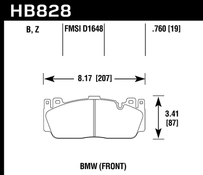 Hawk Performance HB828B.760 HPS 5.0 Brake Pads Front