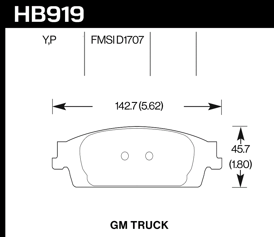 Hawk Performance HB919P.670 SuperDuty Brake Pads Rear