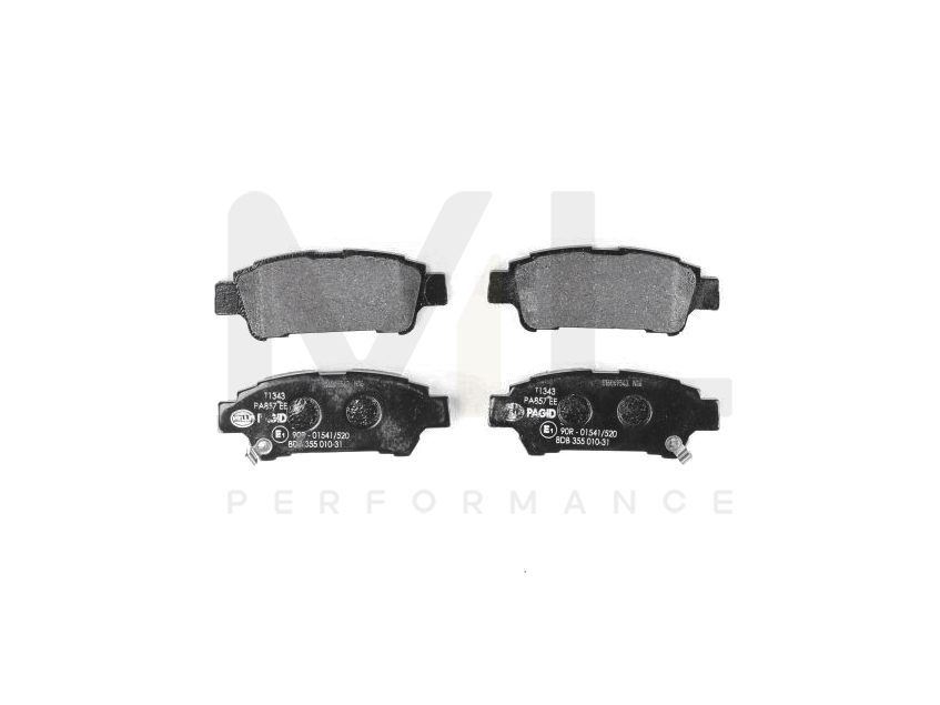 Hella 8DB 355 010-311 Brake Pad Set With Acoustic Wear Warning | ML Performance Car Parts