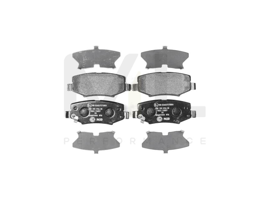 Hella 8DB 355 014-381 Brake Pad Set With Acoustic Wear Warning | ML Performance Car Parts