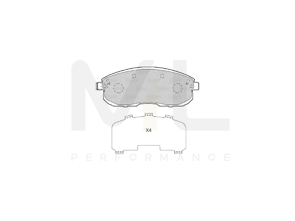 Hella 8DB 355 023-201 Brake Pad Set With Acoustic Wear Warning | ML Performance Car Parts