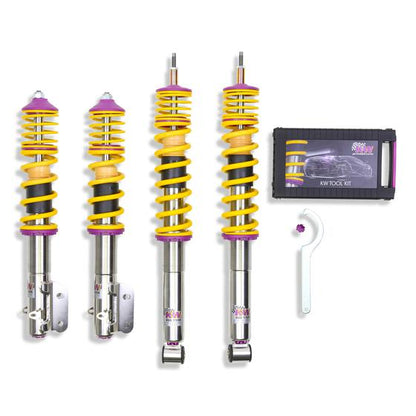 KW Audi 422 423 427 429 Variant 3 Aluminium Coilover kit - Inc. Deactivation For Electronic Damper | ML Performance UK 