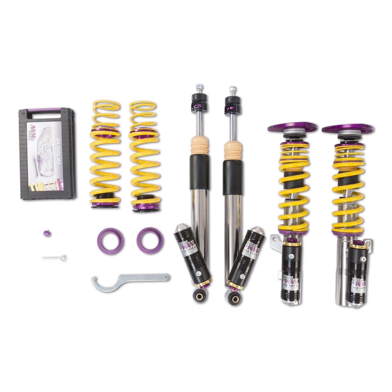 KW Audi 8V RS3 10-35mm 3-Way Clubsport Coilover Kit - ML Performance UK