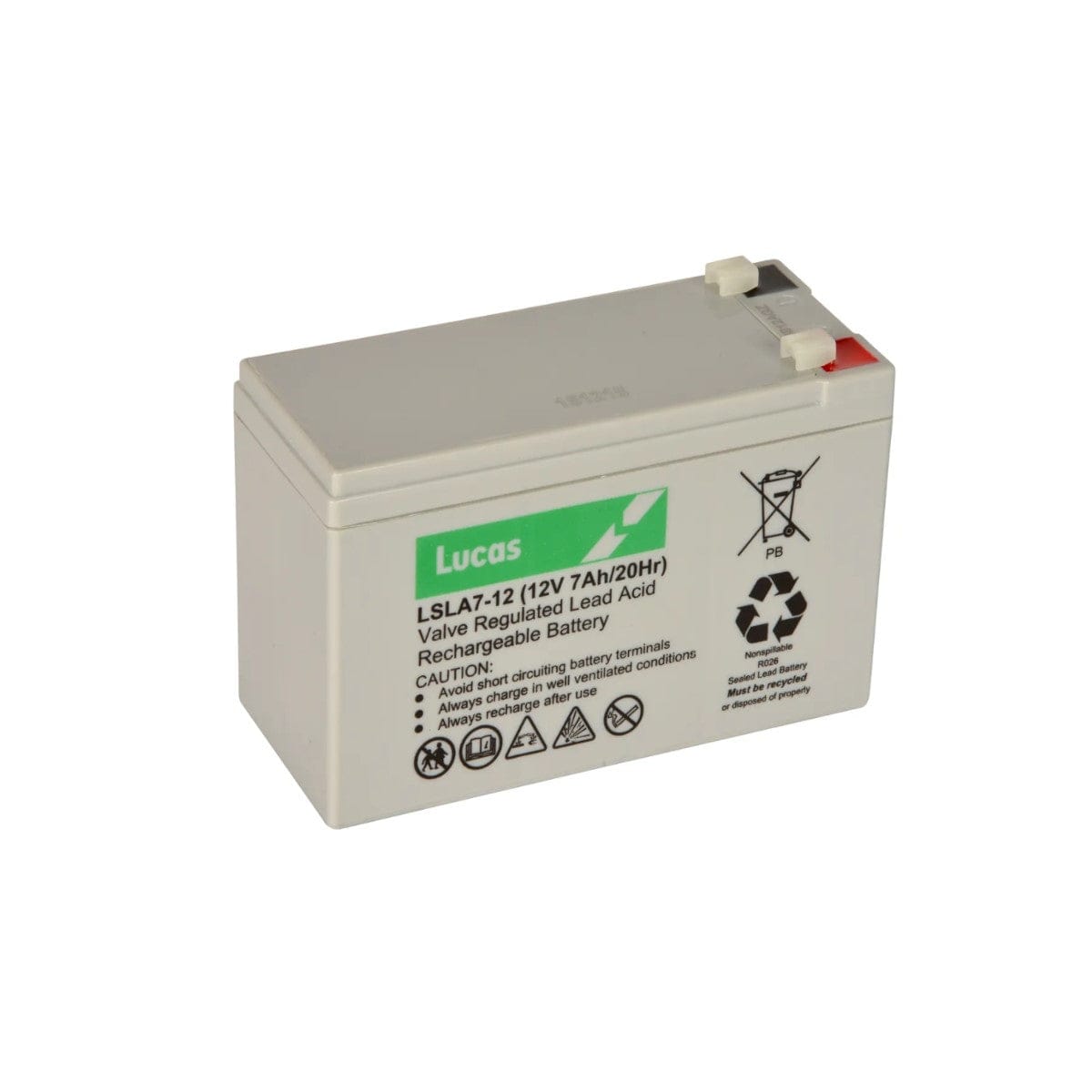 Lucas LSLA7-12 VRLA Battery 7Ah