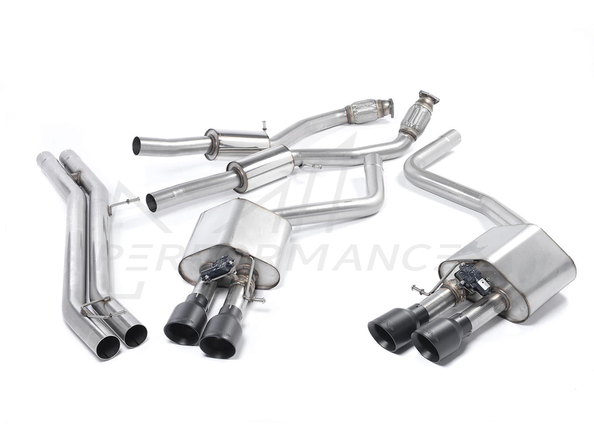 MillTek Audi D4 S8 Resonated Cat-Back Exhaust