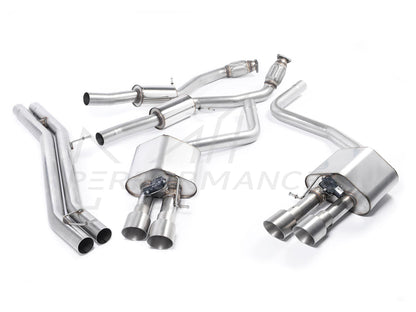 MillTek Audi D4 S8 Resonated Cat-Back Exhaust