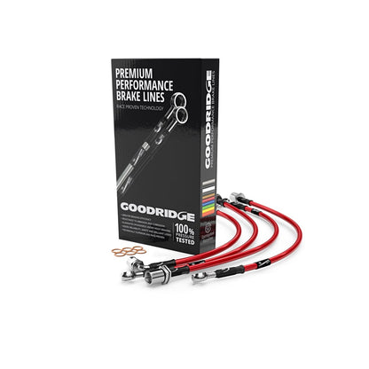 Goodridge SBW1210-6 BMW E70 E72 F86 6 Line Braided Brake Hose Lines Kit (Inc. 35i xDrive & 40d xDrive)