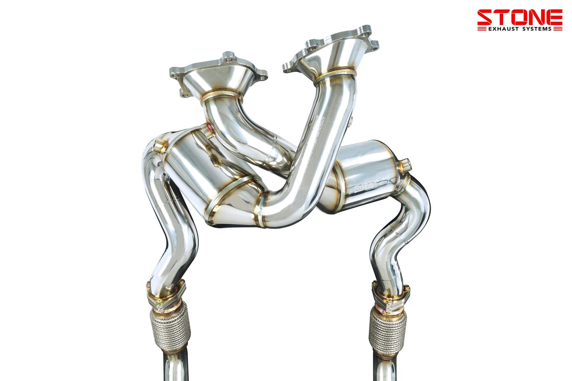 Stone Exhaust Audi CWUB CWBC C7 RS6 Eddy Catalytic Downpipe - ML Performance UK