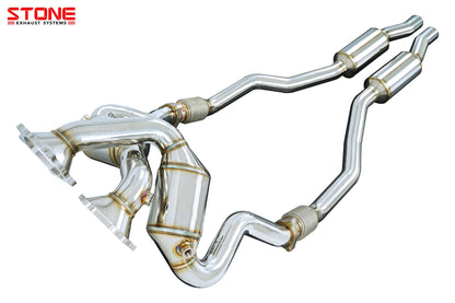 Stone Exhaust Audi CWUB CWBC C7 RS6 Eddy Catalytic Downpipe - ML Performance UK