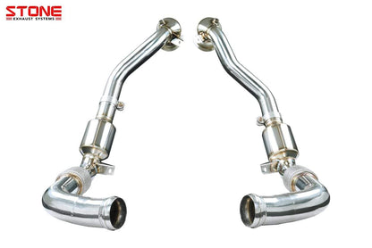 Stone Exhaust Porsche 971 Panamera 4S (2.9T / 440ps) Eddy Catalytic Downpipe - ML Performance UK