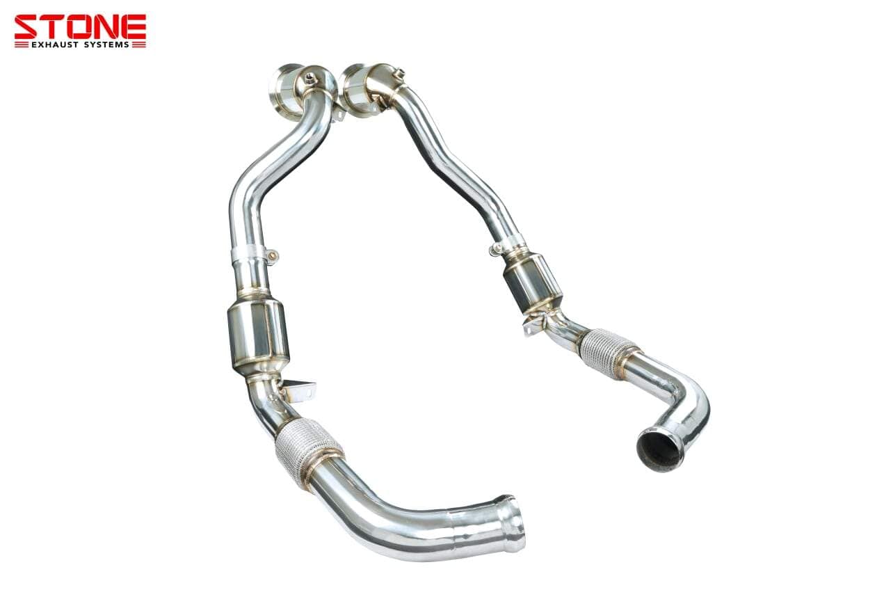 Stone Exhaust Porsche 971 Panamera 4S (2.9T / 440ps) Eddy Catalytic Downpipe - ML Performance UK