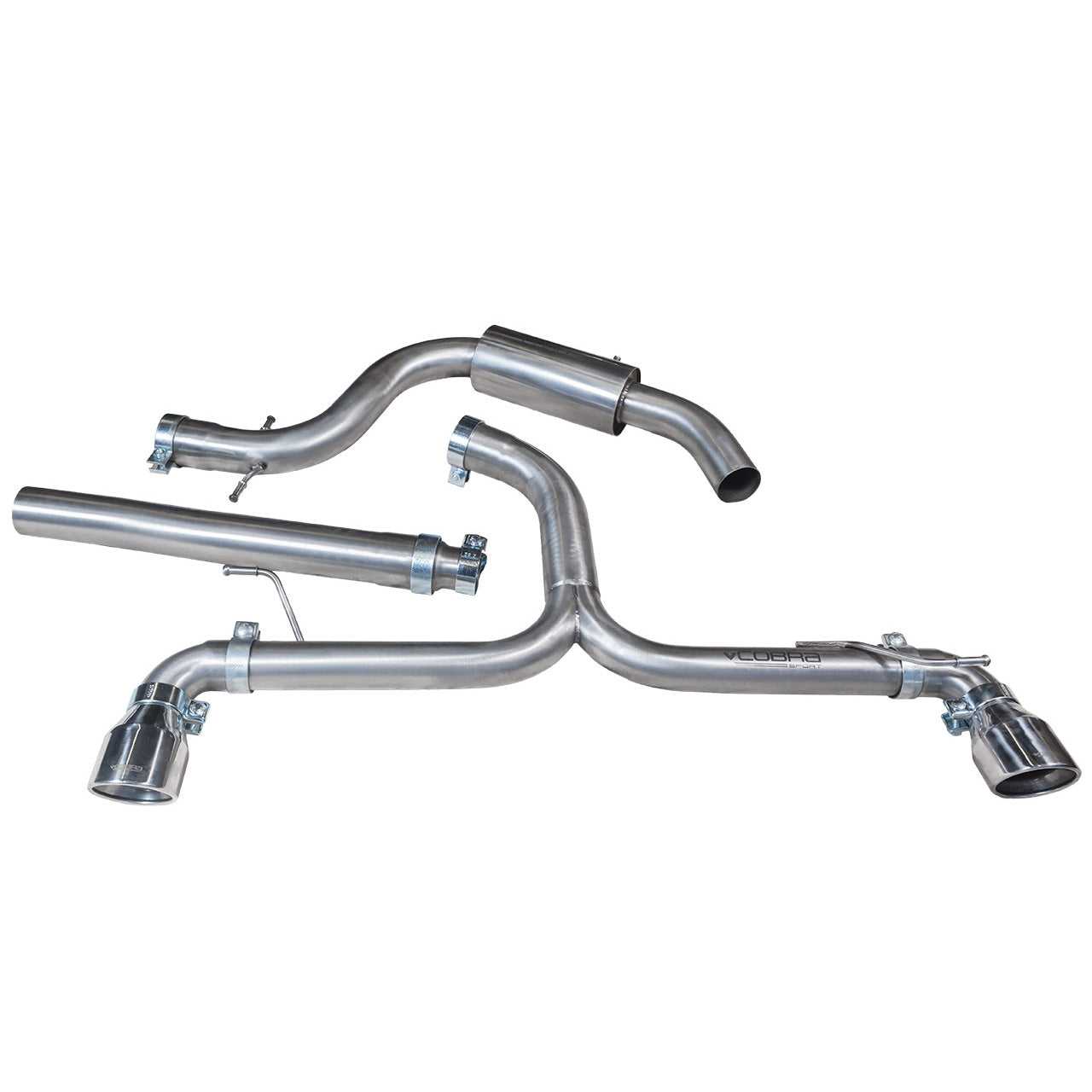 Cobra Exhaust VW Golf GTD (Mk6) 2.0 TDI (5K) (09-13) Venom Box Delete GTI Style Cat Back Performance Exhaust | ML Performance UK Car Parts