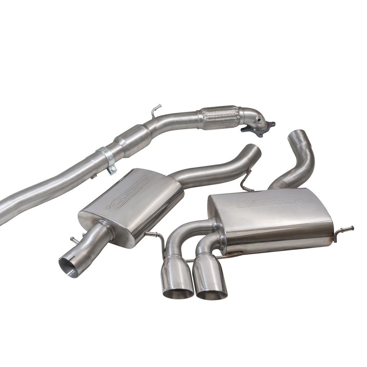 Cobra Exhaust Audi A3 (8P) 2.0 TFSI Quattro (3 Door) Turbo Back Performance Exhaust | ML Performance UK Car Parts