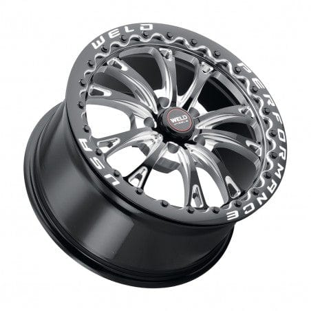 Weld S90870022P42 Belmont Beadlock S908 Wheel 17x10 5x120 ET42 BS7.15 Gloss Black MIL - DIA