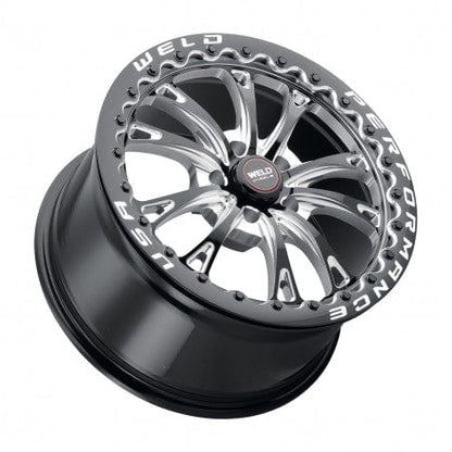 Weld S90882022P52 Belmont Beadlock S908 Wheel 18x12 5x120 ET52 BS8.5 Gloss Black MIL - DIA