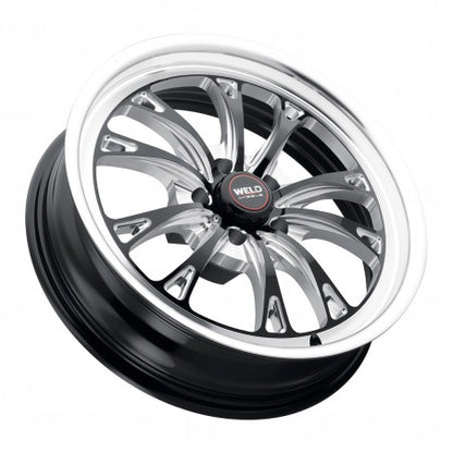 Weld S15770067P49 Belmont Drag S157 Wheel 17x10 5x114.3 ET49 BS7.4 Gloss Black MIL - DIA