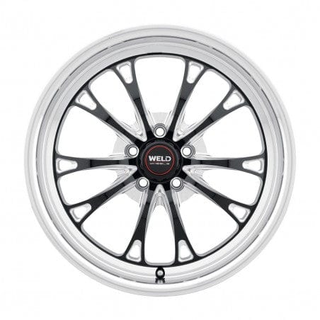 Weld S1578C022N08 Belmont Drag S157 Wheel 18x5 5x120 ET-8 BS2.7 Gloss Black MIL - DIA