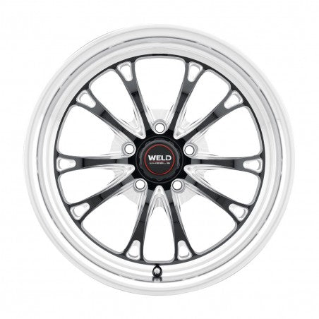 Weld S15771163P43 Belmont Drag S157 Wheel 17x11 5x120.65 ET43 BS7.75 Gloss Black MIL - DIA