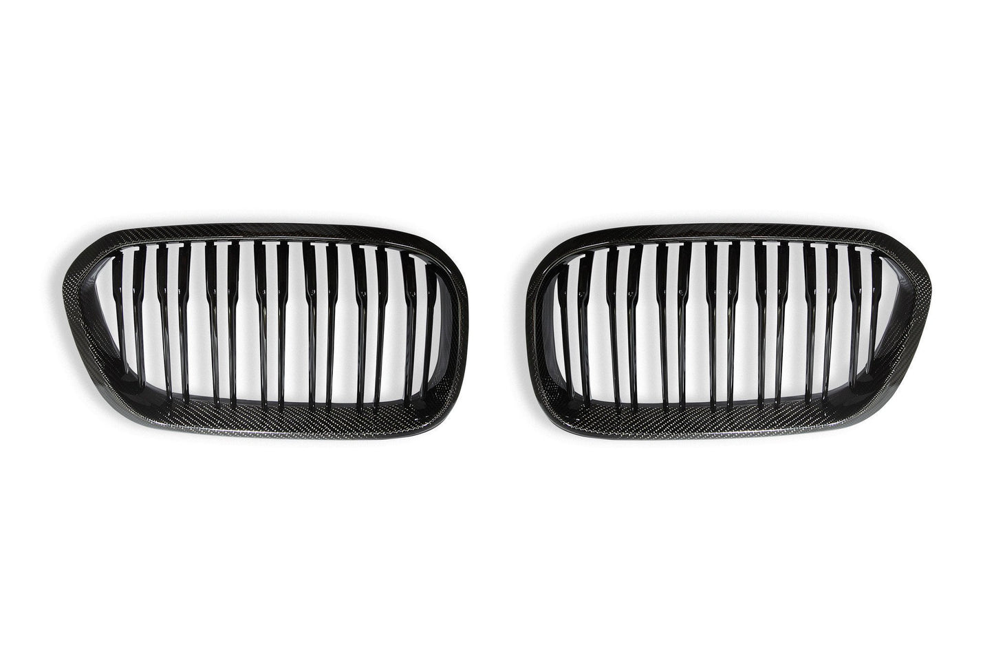 AUTOID BMW F20 F21 Carbon Fibre Double Slat Kidney Grilles (Inc. 114i, 116i, 118i & 125i) - ML Performance UK