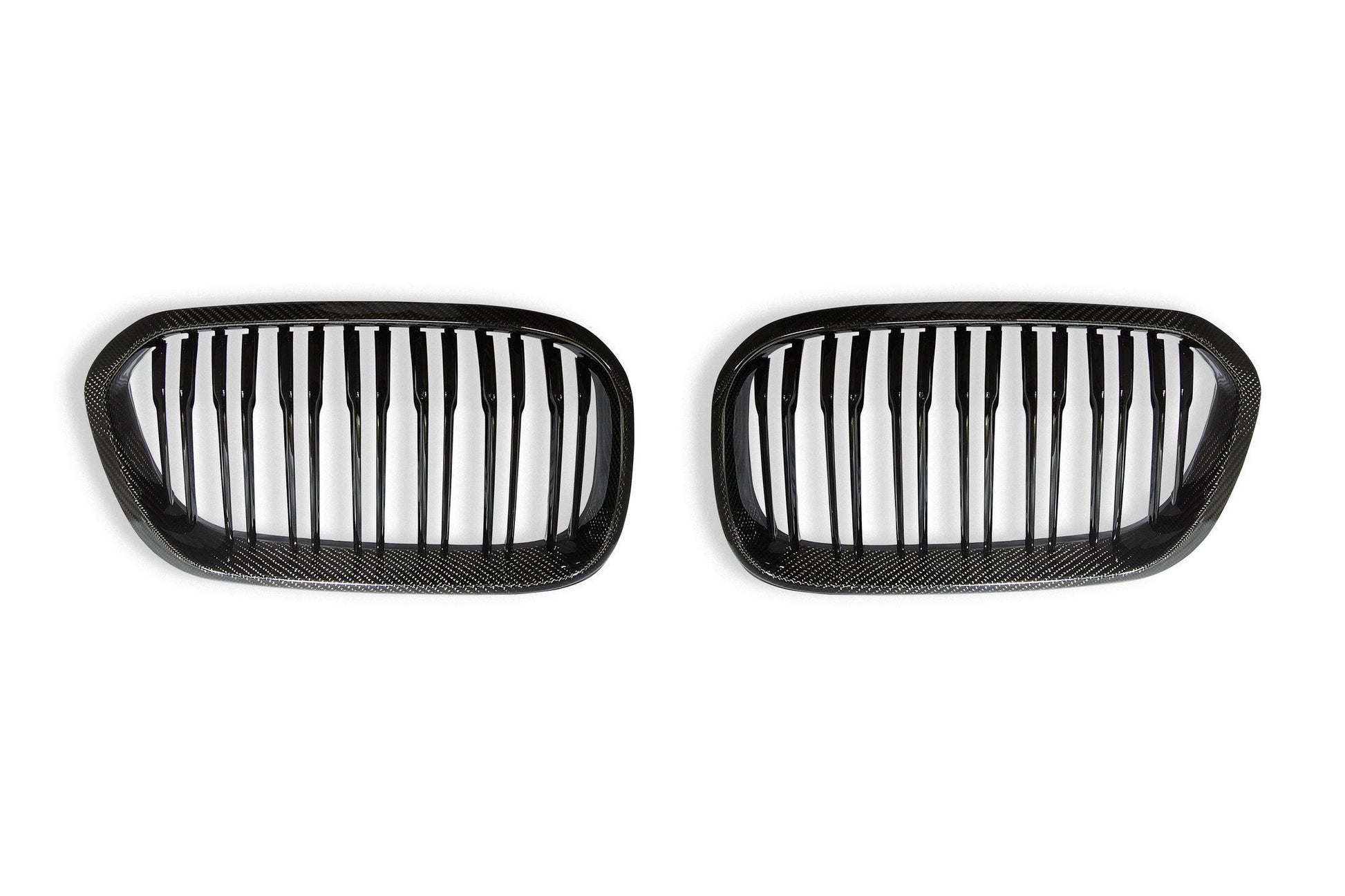 AUTOID BMW F20 F21 Carbon Fibre Double Slat Kidney Grilles (Inc. 114i, 116i, 118i & 125i) - ML Performance UK