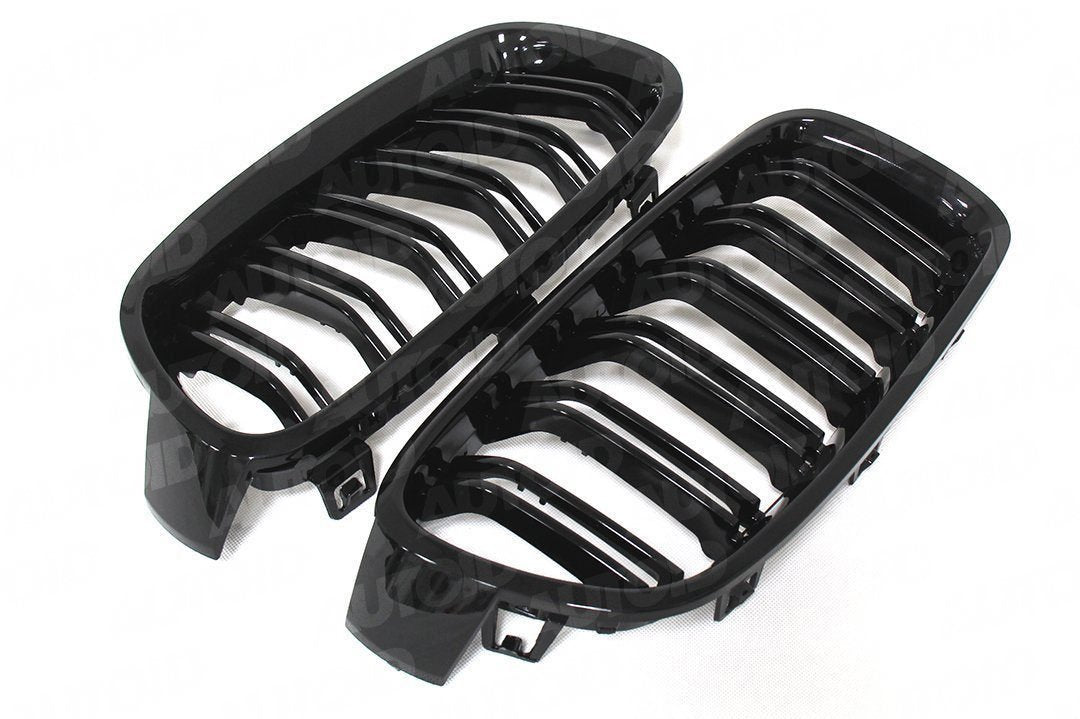 AUTOID BMW F32 F80 F82 F83 Gloss Black Kidney Grilles (Inc. 430i, 440i, M3 & M4) - ML Performance UK