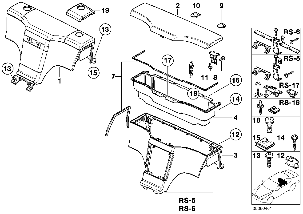 Genuine BMW 51168407235 E36 Mounting Parts Set (Inc. Z3 2.5i, Z3 2.8 & Z3 M) | ML Performance UK UK Car Parts