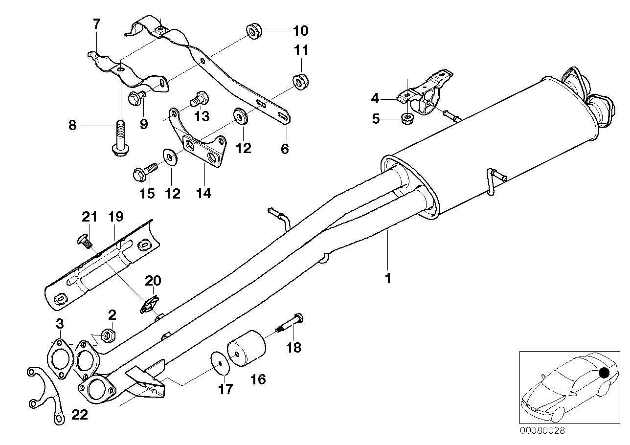 Genuine BMW 18317502870 E53 Bracket (Inc. X5 3.0i) | ML Performance UK UK Car Parts