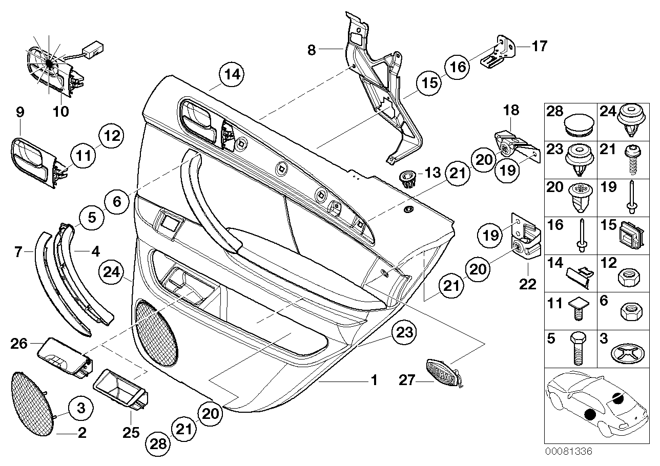 Genuine BMW 51427003709 E53 Trim Panel Bracket (Inc. X5) | ML Performance UK UK Car Parts