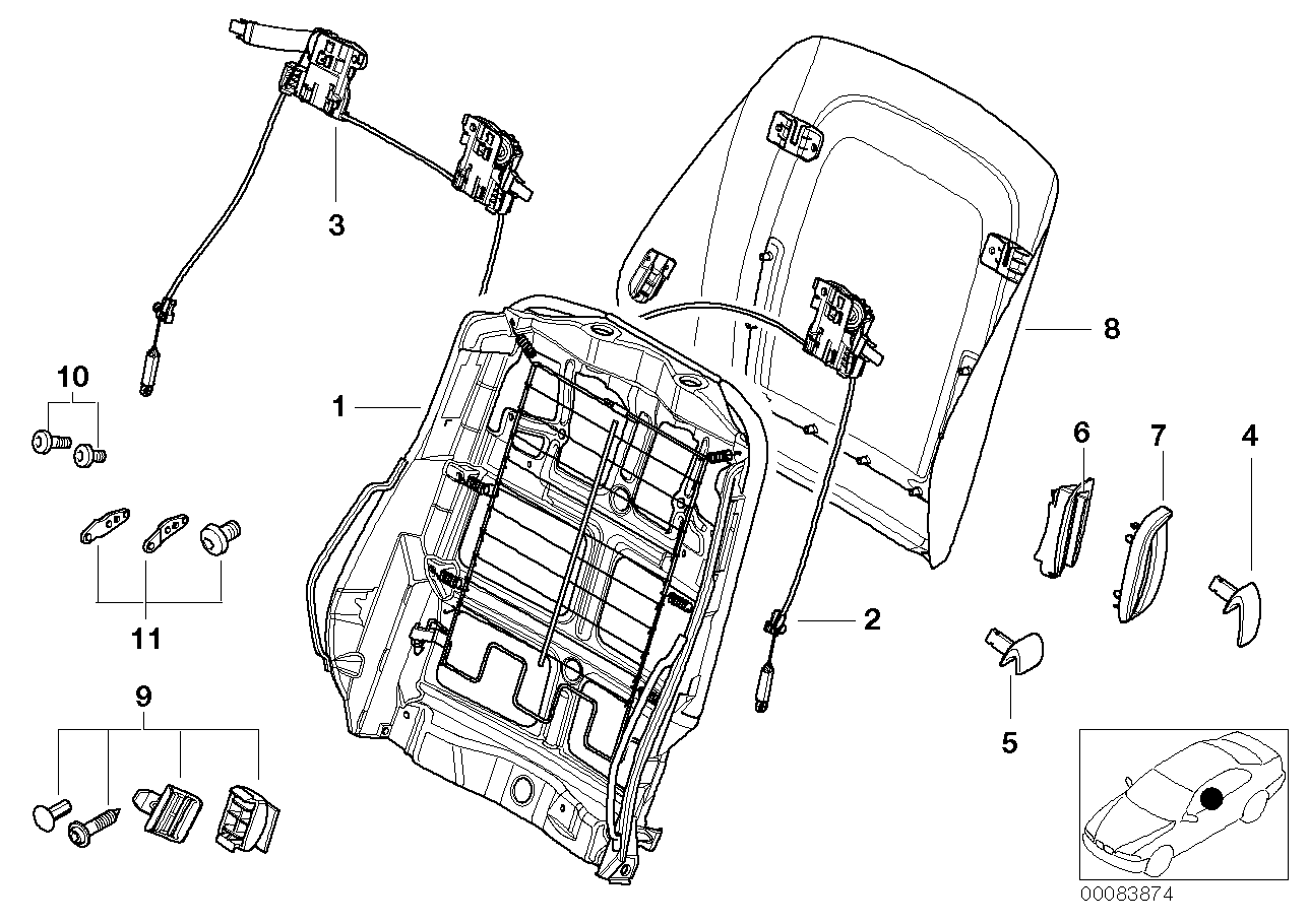 Genuine BMW 52107918707 E63 E63 Covering Left SCHWARZ (Inc. 630i, 645Ci & 650i) | ML Performance UK Car Parts